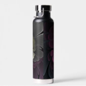 Abstracte moderne purper khaki grijze fractale blo waterfles (Rechts)