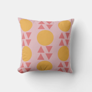 Abstracte moderne roze gele kussen