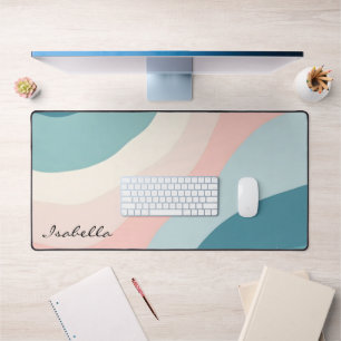 Abstracte Moderne Roze Mint Collectie Bureaumat