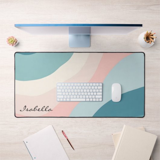 Abstracte Moderne Roze Mint Collectie Bureaumat (Kantoor 1)