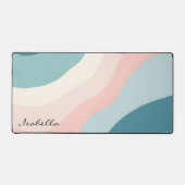 Abstracte Moderne Roze Mint Collectie Bureaumat (Voorkant)