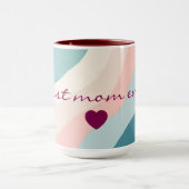 Abstracte Moderne Roze Mint Collectie Mok (Midden)