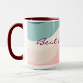 Abstracte Moderne Roze Mint Collectie Mok (Links)