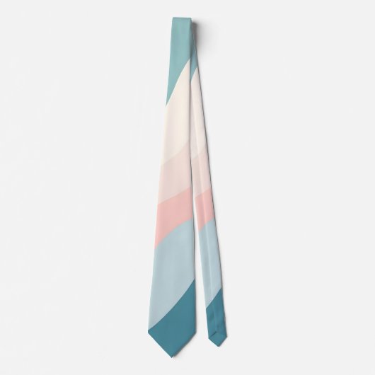 Abstracte Moderne Roze Mint Collectie Stropdas (Voorkant)