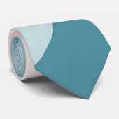 Abstracte Moderne Roze Mint Collectie Stropdas (Opgerold)