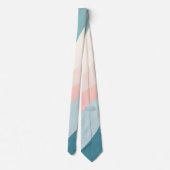Abstracte Moderne Roze Mint Collectie Stropdas (Achterkant)