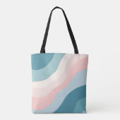 Abstracte Moderne Roze Mint Collectie Tote Bag (Achterkant)