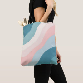 Abstracte Moderne Roze Mint Collectie Tote Bag