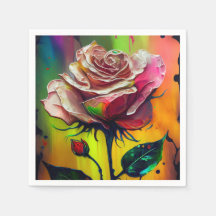 Abstracte moderne roze rozen bruiloft