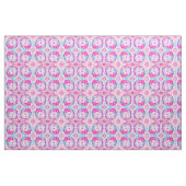 Abstracte moderne, roze witte tinkleurstof stof (Yard (91,4 cm))