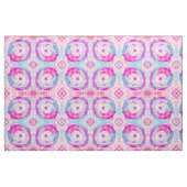 Abstracte moderne, roze witte tinkleurstof stof (Fat Quarter)