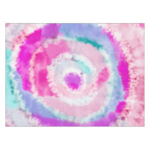 Abstracte moderne, roze witte tinkleurstof tafelkleed (Voorkant (Horizontaal))