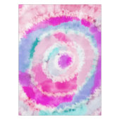 Abstracte moderne, roze witte tinkleurstof tafelkleed (Voorkant)