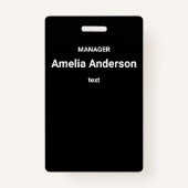 Abstracte, moderne rozenbladeren schetsen bloemen badge (Achterkant)