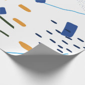 Abstracte moderne samenstelling afspelen cadeaupapier (Hoek)