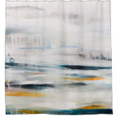 Abstracte moderne schilderachtergrond. Hedendaags Douchegordijn (Voorkant)