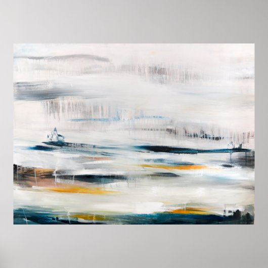 Abstracte moderne schilderachtergrond. Hedendaags Poster (Voorkant)