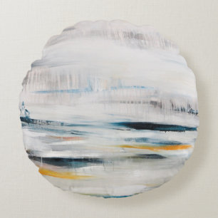 Abstracte moderne schilderachtergrond. Hedendaags Rond Kussen