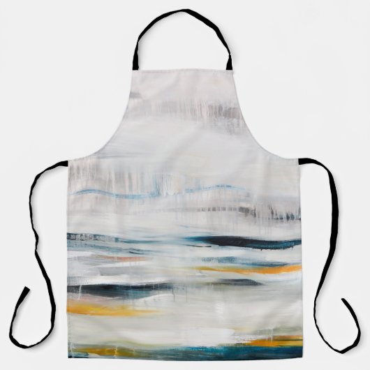 Abstracte moderne schilderachtergrond. Hedendaags Schort (Voorkant)