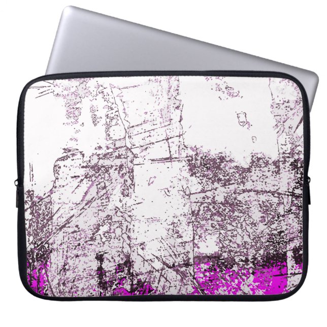 Abstracte moderne schilderachtergrond. Illustratie Laptop Sleeve (Voorkant)