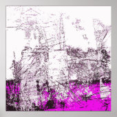 Abstracte moderne schilderachtergrond. Illustratie Poster (Voorkant)