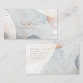 Abstracte moderne serene Waterverf vormt textuur Visitekaartje (Voorkant / Achterkant)