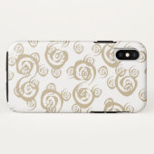 Abstracte moderne spiraalvormige kromme kunst Case-Mate iPhone case (Achterkant (horizontaal))