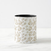 Abstracte moderne spiraalvormige kromme kunst mok (Midden)