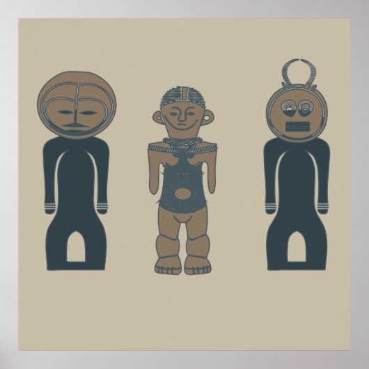 Abstracte moderne stamkunst poster (Voorkant)