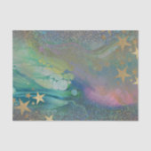 Abstracte Moderne Sterren Glitter Vloeibare Decoup Tissuepapier (Voorkant)