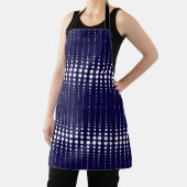 Abstracte moderne , stijlvolle marinewitte lijnen schort (Insitu)