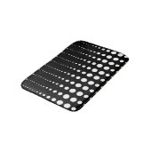 Abstracte moderne , stijlvolle zwarte lijnen stip  badmat (Gekanteld)