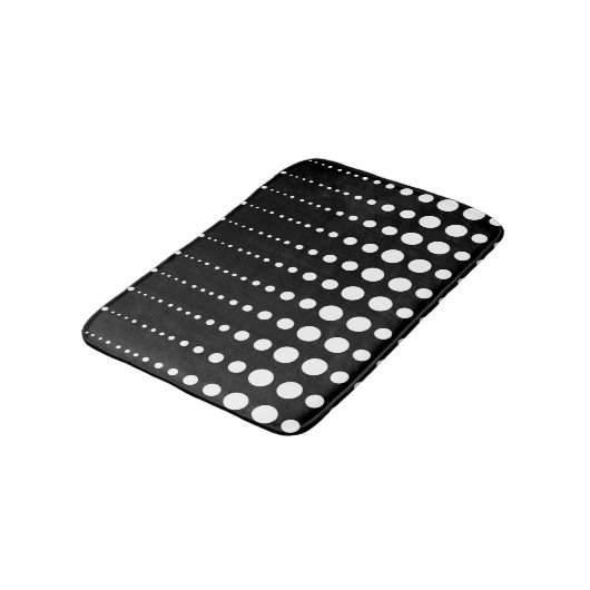 Abstracte moderne , stijlvolle zwarte lijnen stip badmat (Gekanteld)