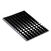 Abstracte moderne , stijlvolle zwarte lijnen stip  notitieboek (Rechterzijde)