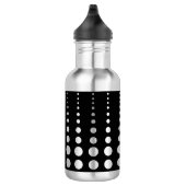 Abstracte moderne , stijlvolle zwarte lijnen stip waterfles (Rechts)
