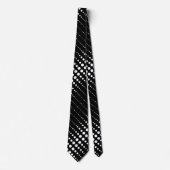 Abstracte moderne, stijlvolle zwarte witte lijntje stropdas (Voorkant)