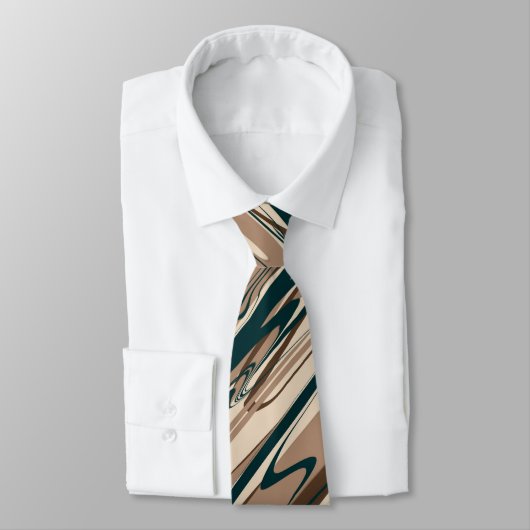 Abstracte moderne streep stropdas (Gebonden)