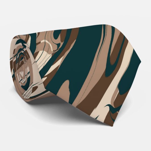 Abstracte moderne streep stropdas (Opgerold)