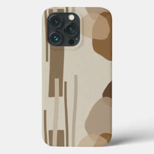 Abstracte moderne terracotta vormen Case-Mate iPhone case