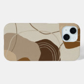 Abstracte moderne terracotta vormen Case-Mate iPhone case (Achterkant (horizontaal))