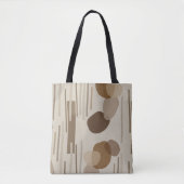 Abstracte moderne terracotta vormen tote bag (Voorkant)