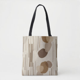 Abstracte moderne terracotta vormen tote bag