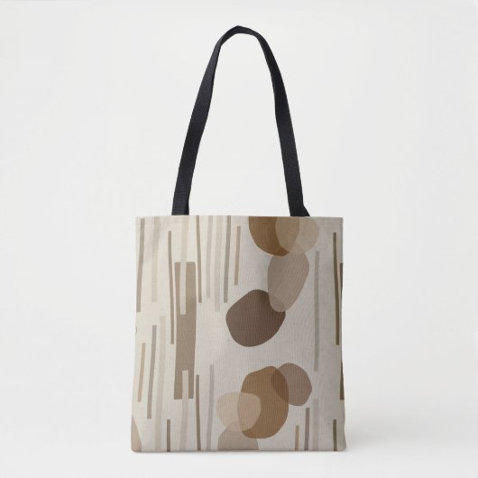Abstracte moderne terracotta vormen tote bag (Voorkant)