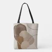 Abstracte moderne terracotta vormen tote bag (Achterkant)