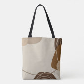 Abstracte moderne terracotta vormen tote bag (Achterkant)