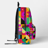 Abstracte moderne tuin bedrukte rugzak (Links)