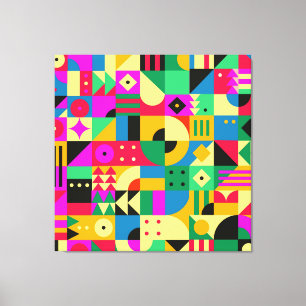 Abstracte moderne tuin canvas afdruk
