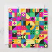 Abstracte moderne tuin feestdagenkaart (Voorkant)