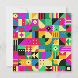 Abstracte moderne tuin feestdagenkaart