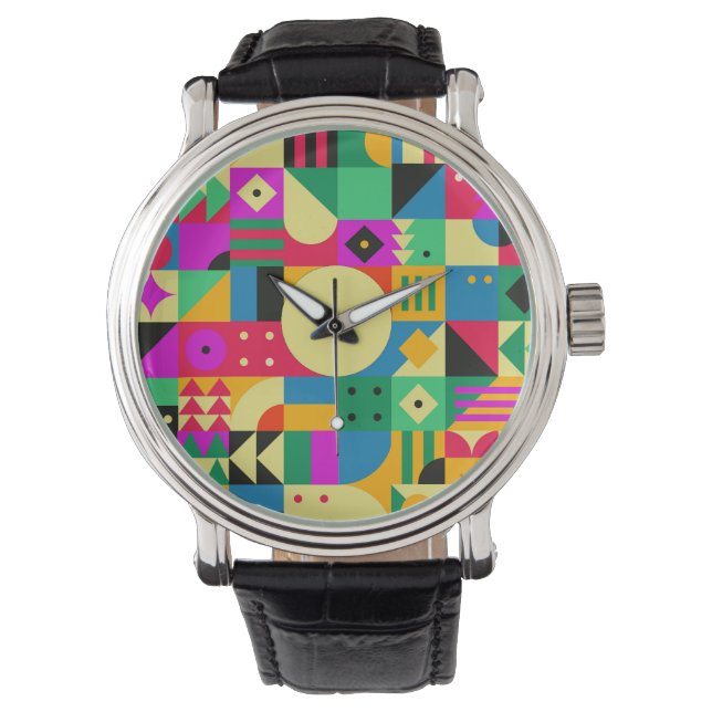 Abstracte Moderne Tuin Horloge (Voorkant)